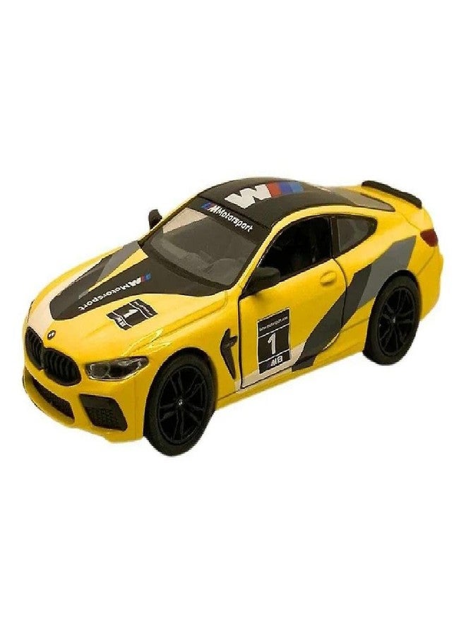 Mayatra's Kins Mart BMW M8 Competition Coupe 1:38 Scale Diecast Sports Car Model - Limited Edition Collectible (Yellow) - Image 1